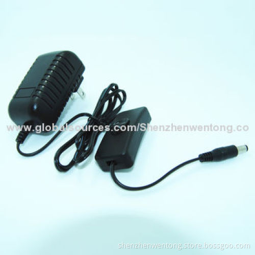 12W 12V Output Switching Power Adapter with US Plug, 0.25mA Leakage Current